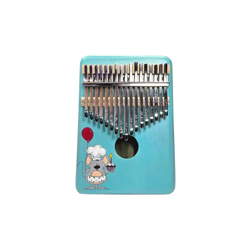 کالیمبا مدل حفره دار چوبی طرح نقاشی کد KZP-CH 3