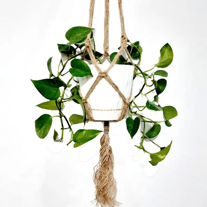 آویز گلدان کنفی مدل001