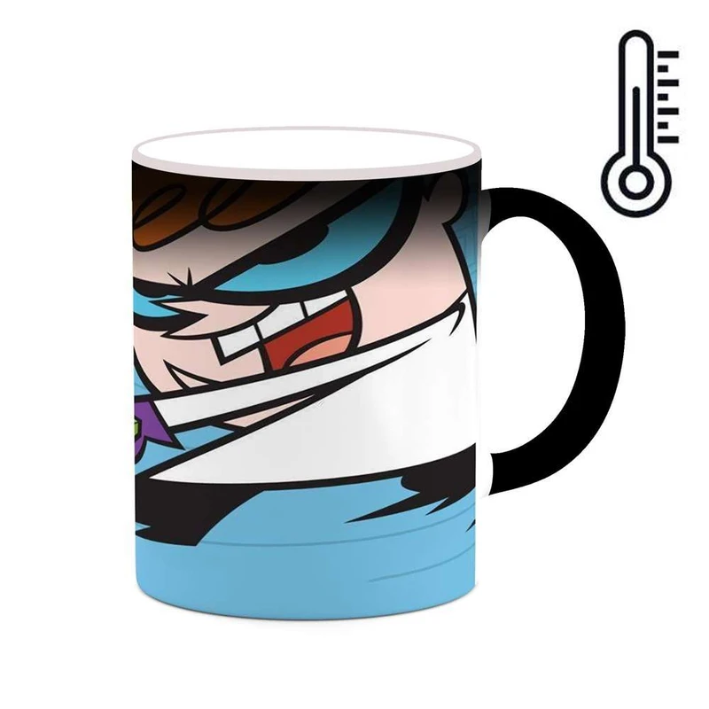 ماگ حرارتی کاکتی مدل کارتون Dexter's Laboratory کد mgh22449