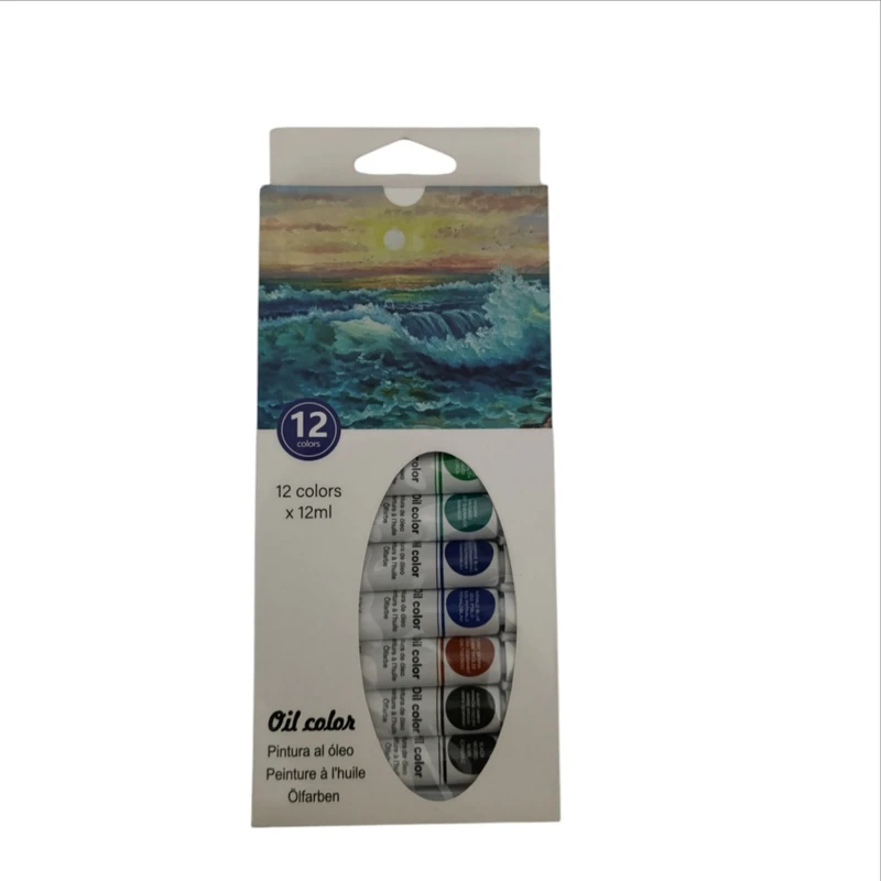 رنگ روغن کد 7 حجم 12 میلی لیتر بسته 12 عددی