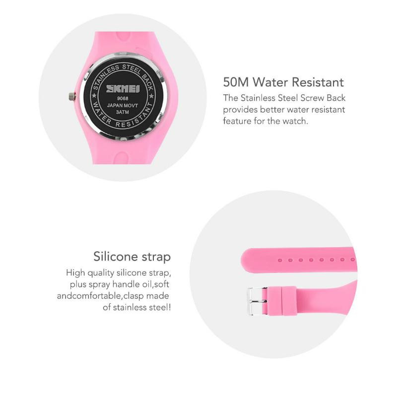 ساعت مچی عقربه ای بچگانه اسکمی مدل sk6-8 p ساعت مچی عقربه ای بچگانه اسکمی مدل sk6-8 p