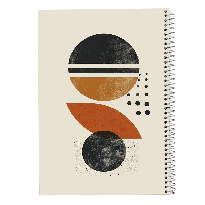 دفتر ژورنال نویسی 50 برگ مدوپد مدل نقطه ای طرح اشکال فانتزی کد DF16225