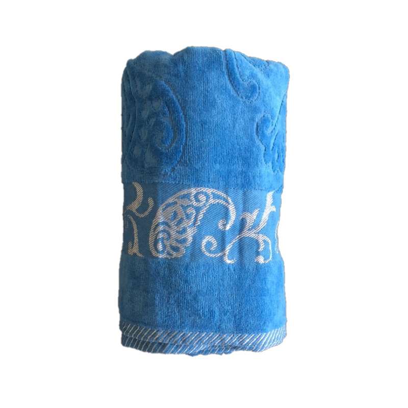 حوله حمام  طرح گل ریسه سایز 165×95 سانتی متر