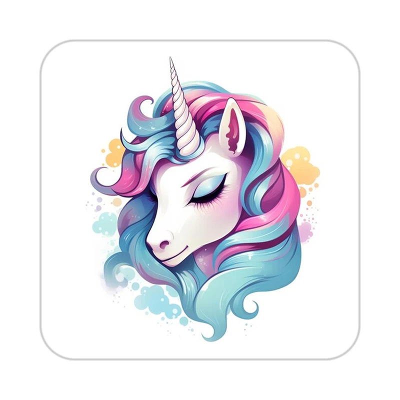 زیر لیوانی کاکتی طرح اسب تک شاخ و یونیکورن مدل mp32316