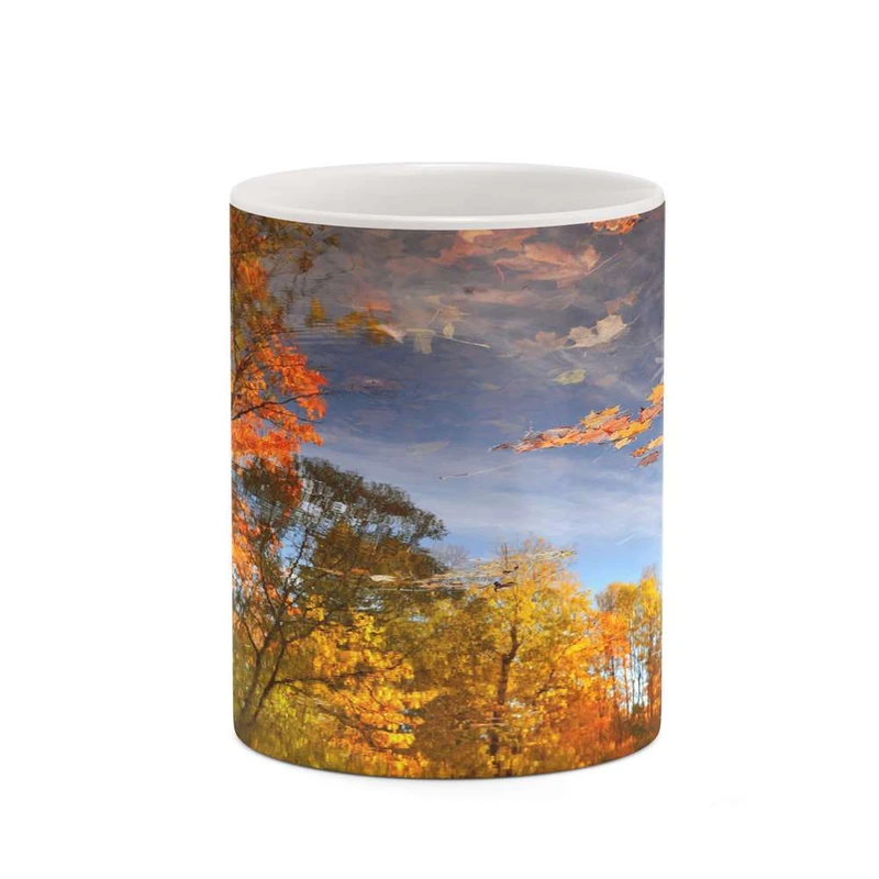 ماگ کاکتی مدل منظره پاییزی کد mgh18561