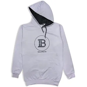 هودی مردانه مدل  چاپ دار کد 133345-2 رنگ طوسی