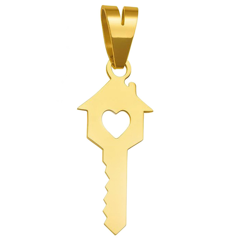 آویز گردنبند طلا 18 عیار زنانه گالری صادقی طرح کلید