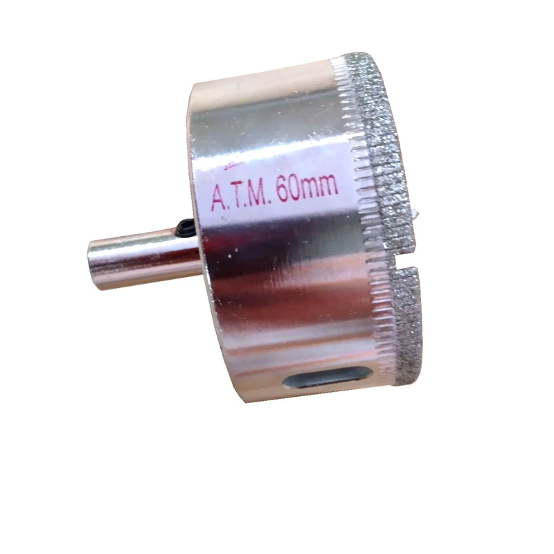 مته گردبر شیشه و سرامیک ای تی ام مدل Diamond سایز 60 میلی متر