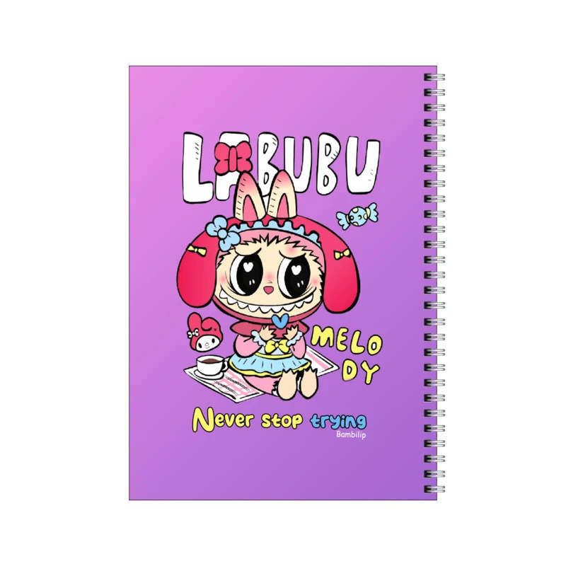 دفتر مشق 50 برگ بامبیلیپ طرح لبوبو دخترانه کد 2754751
