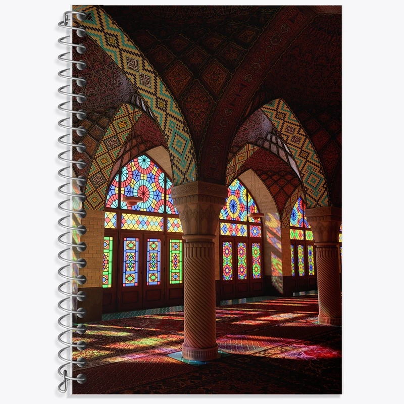 دفتر لغت 50 برگ خندالو طرح مسجد نصیرالملک شیراز کد F1132