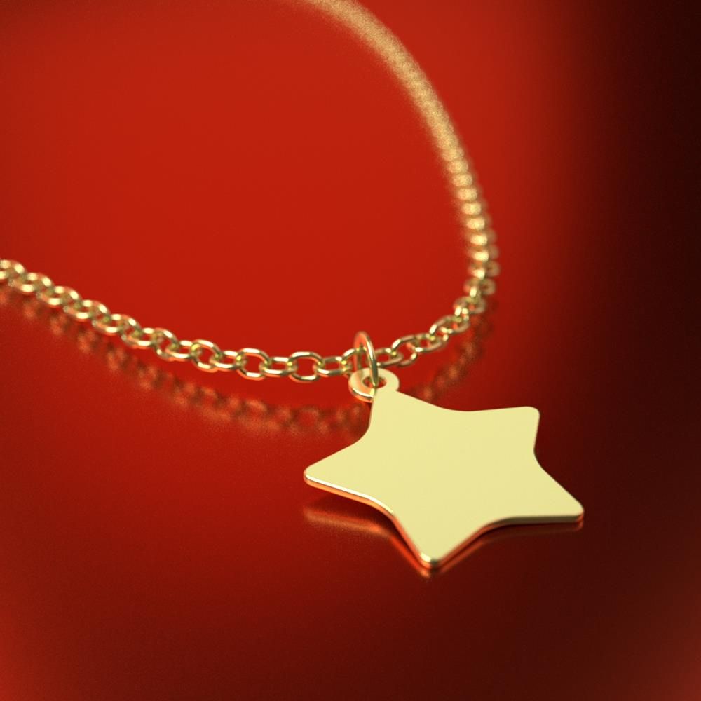 گردنبند طلا 18 عیار زنانه مدوپد مدل ستاره کد RNA15409 - - 5