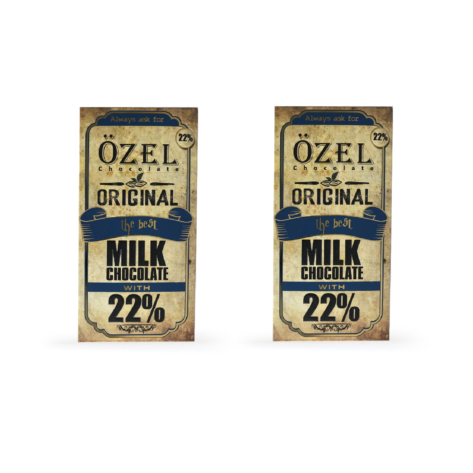شکلات شیری 22 درصد کرال بسته 2 عددی