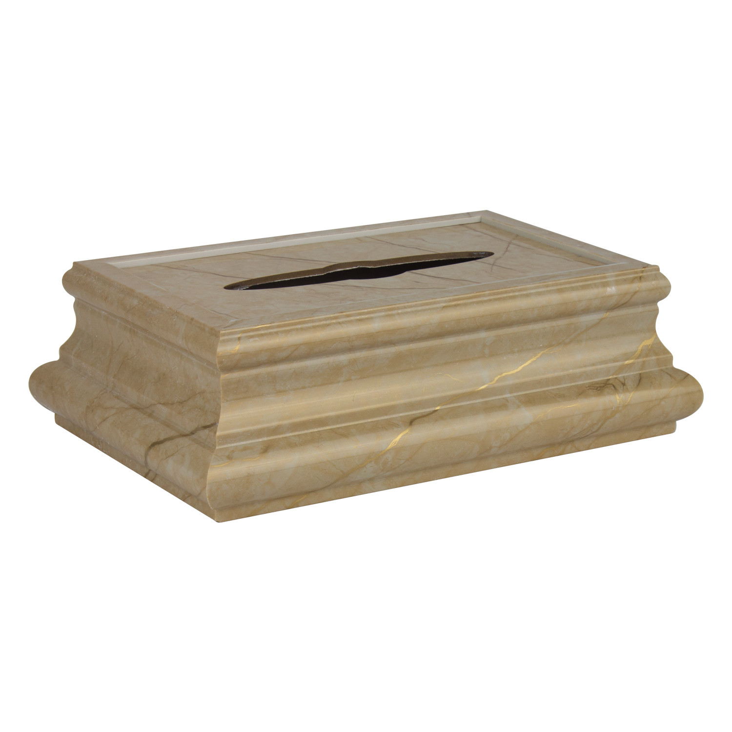 ست سطل و جای دستمال کاغذی طرح سنگ کد 290031