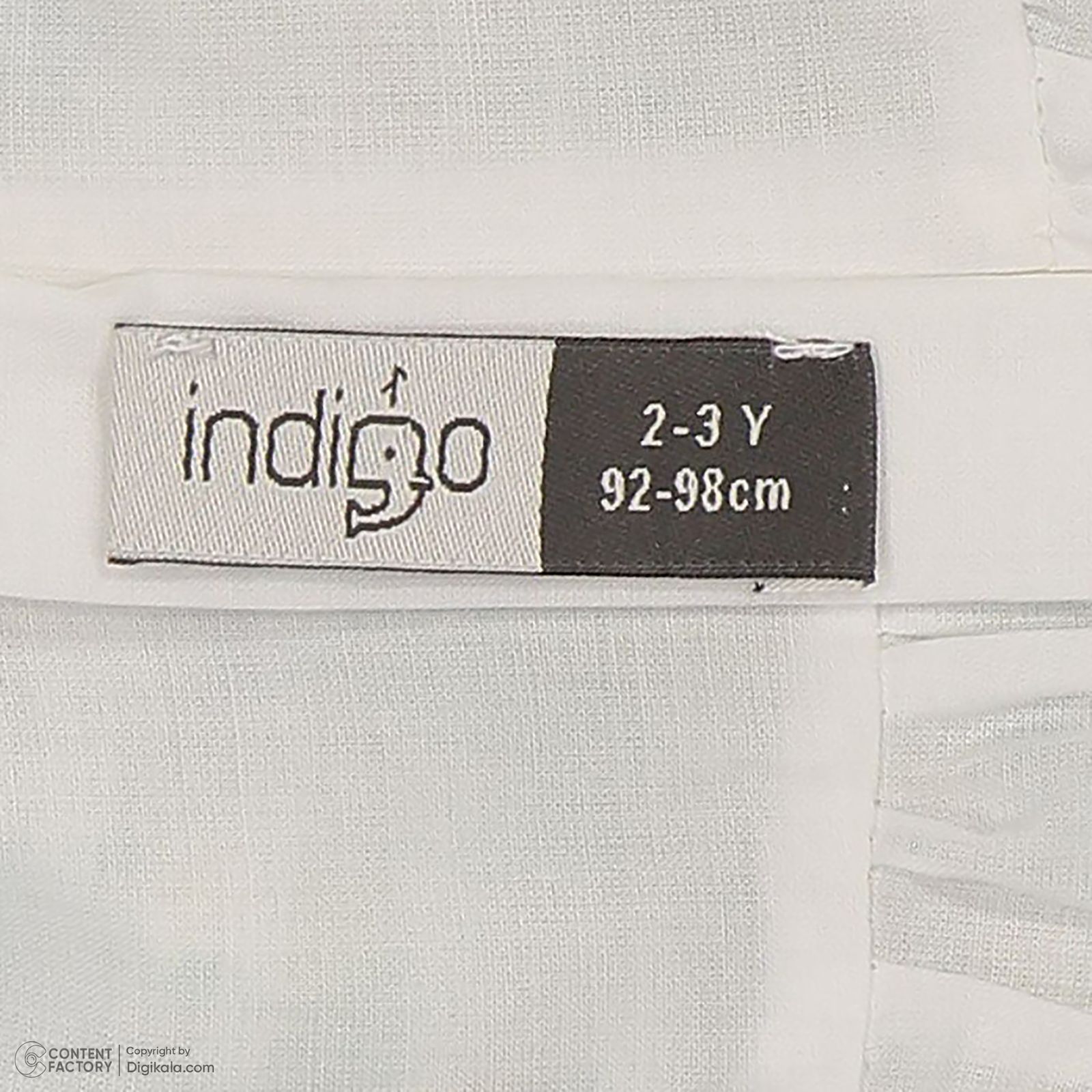 ست پیراهن و هدبند نوزادی ایندیگو مدل 131462 رنگ آبی -  - 4
