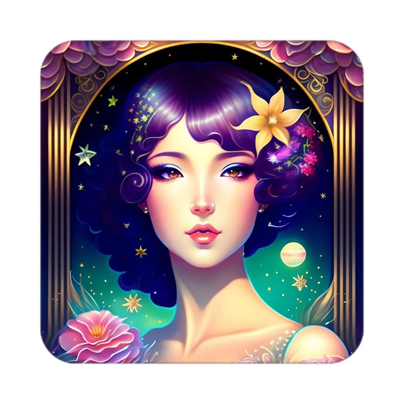 زیر لیوانی کاکتی طرح گل مدل mp19758