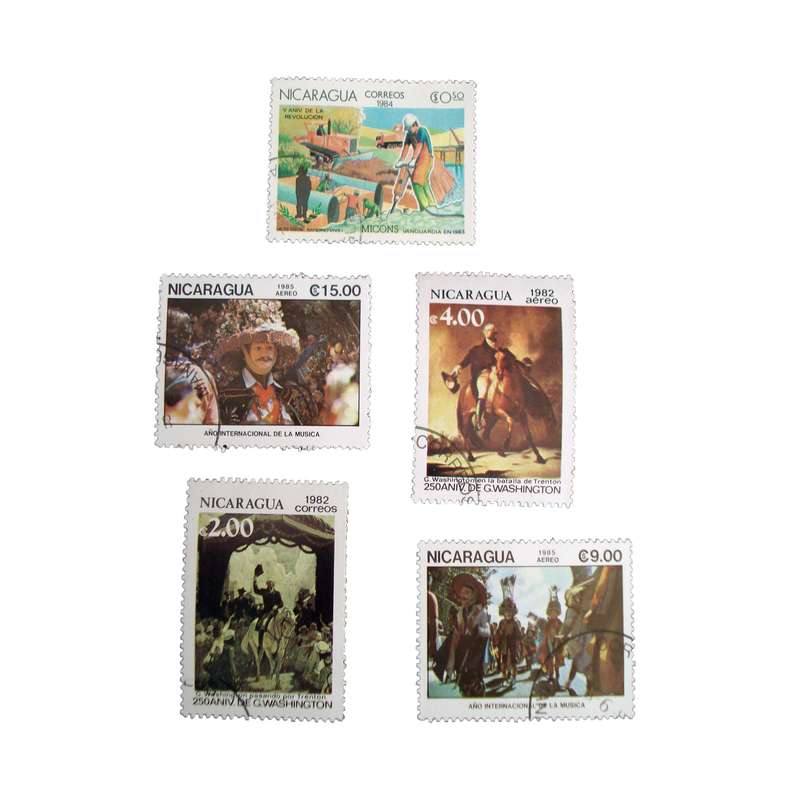 تمبر یادگاری مدل ملل کد DS1650 مجموعه 5 عددی