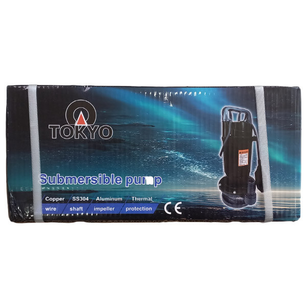 پمپ کف کش توکیو مدل 14 متری یک اینچ فلوتردار کد QDX1.5-14-0.25F