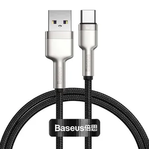 کابل تبدیل USB به USB-C باسئوس مدل Metal Data cable 66W fast charging طول 1 متر