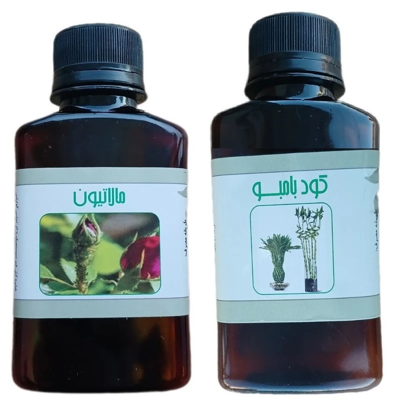 کود مایع بامبو و مالاتیون مدل life - D حجم 110 میلی لیتر بسته 2 عددی