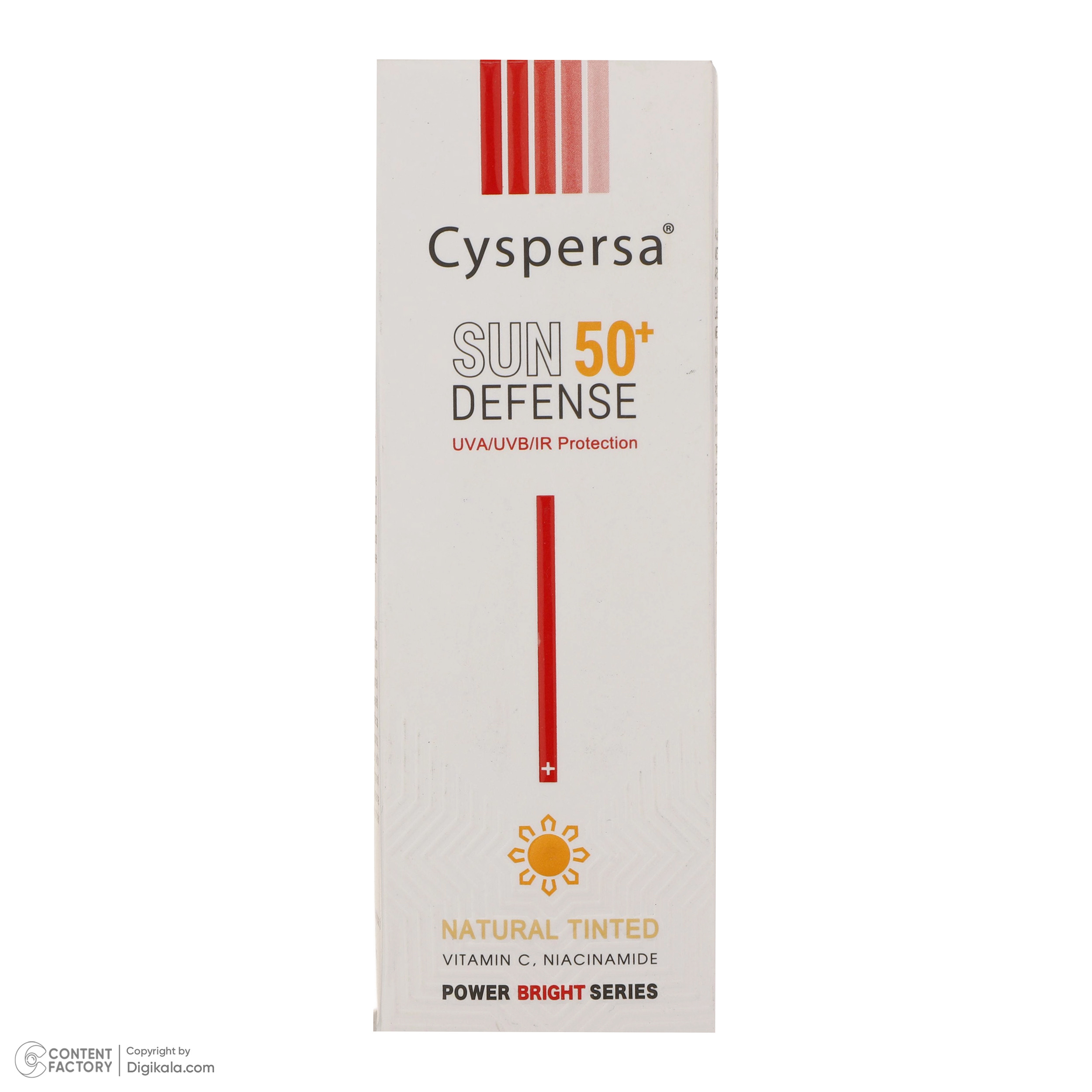 کرم ضد آفتاب رنگی سیسپرسا SPF50 مدل Power Bright NT ‌محافظ UVA ،UVB، روشن‌کننده، مناسب انواع پوست حجم 50 میلی‌لیتر