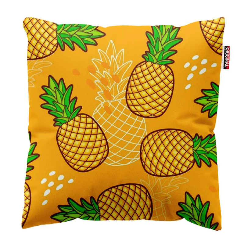 کوسن پاد آفرین طرح آناناس فانتزی کد 4968 سایز 30*30 سانتی متر