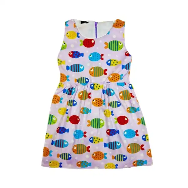 پیراهن دخترانه مدل ماهی کوچولو