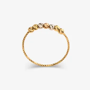 انگشتر طلا 18 عیار زنانه گالری طلای همراز مدل البرنادو تک رج سایز 54