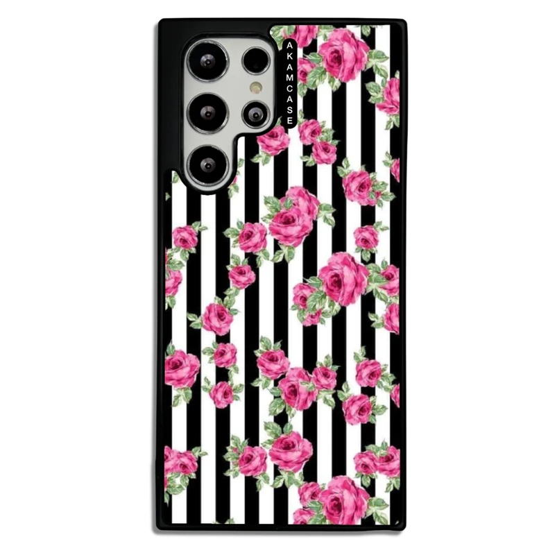 کاور آکام مدل AMCWSGS22U-FLOWERS16 مناسب برای گوشی موبایل سامسونگ Galaxy S22 Ultra