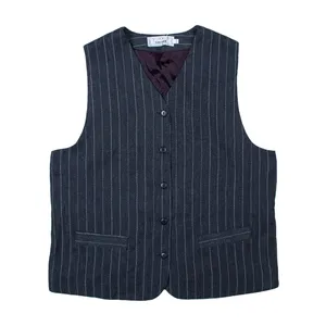 جلیقه زنانه مدل راه راه دو جیب