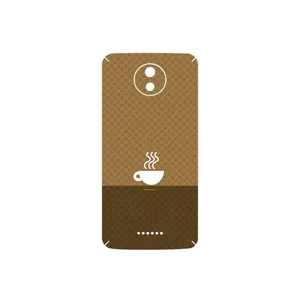 MAHOOT Minimal Cup of Coffee Icon Cover Sticker for Motorola Moto C Plus