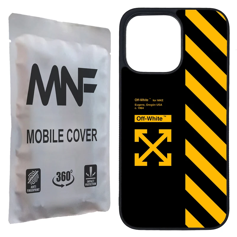 کاور ام ان اف طرح Off White کد P-216 مناسب برای گوشی موبایل اپل iPhone 13 Pro