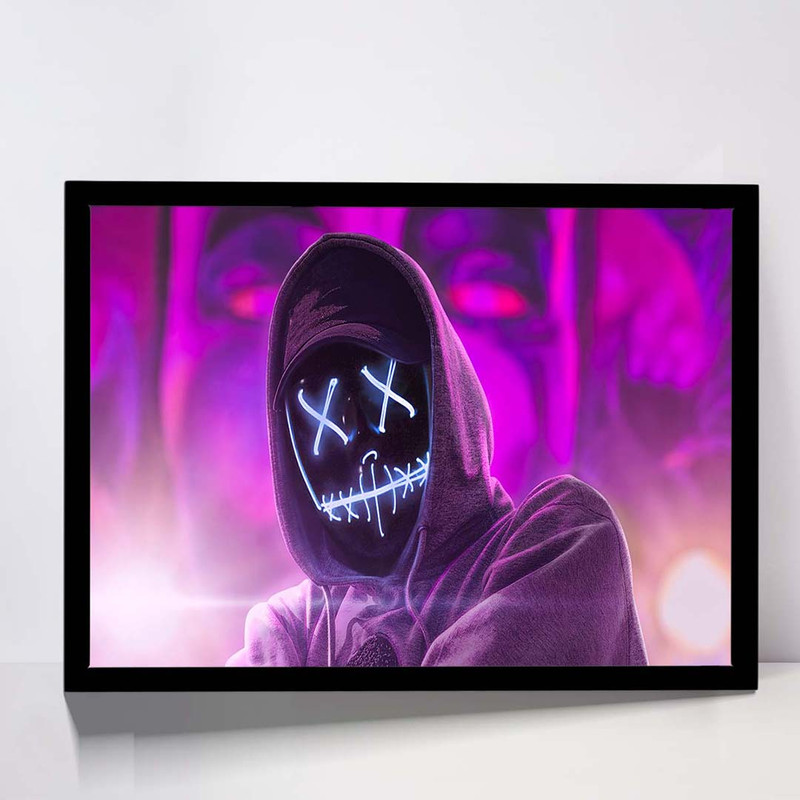 تابلو مدل hoodie neon guy کد F-13009