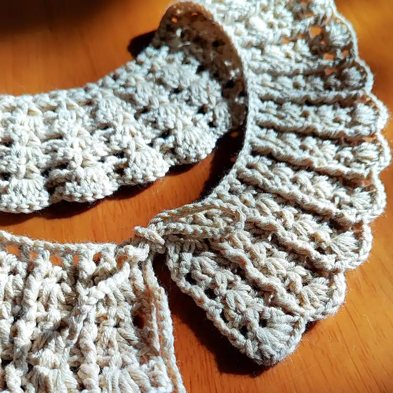 یقه تزیینی زنانه مدل بافتنی کد G05