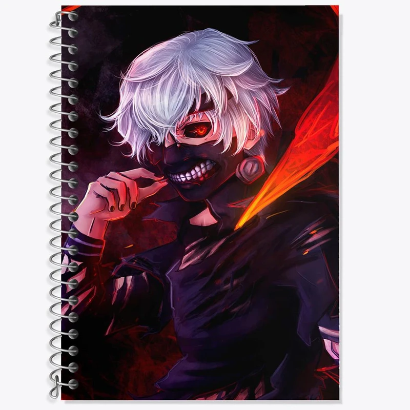 دفتر لغت 50 برگ خندالو مدل کانکی کن انیمه توکیو غول Tokyo Ghoul کد 11889