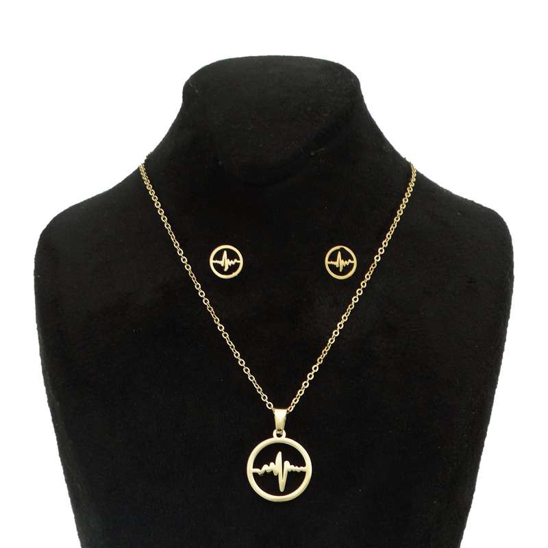 نیم ست دخترانه مدل ضربان قلب کد SZ 02