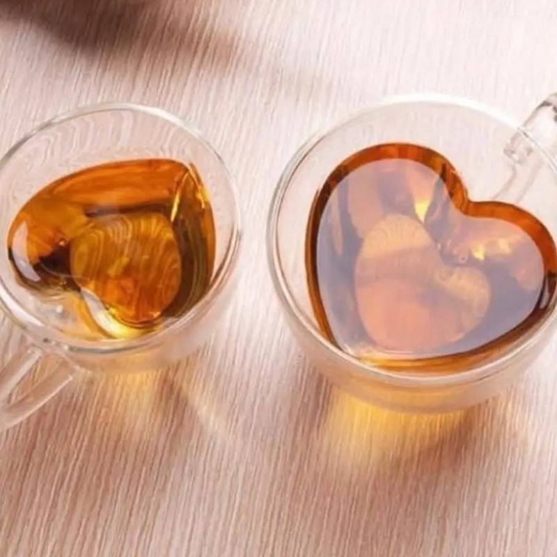فنجان مدل دو جداره قلبی