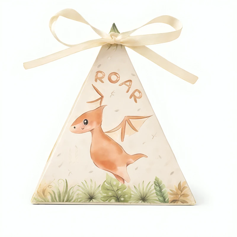 جعبه هدیه مدل فانتزی طرح دایناسور بالدار مجموعه 4 عددی