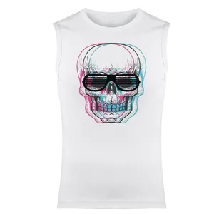 تاپ مردانه مدل اسکلت کد 124 رنگ سفید