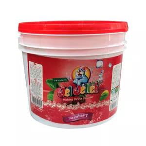 پودر شربت فوری توت فرنگی ژل ژله - 3 کیلوگرم