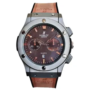 ساعت مچی عقربه‌ای مردانه هابلوت مدل تک موتور TB_silvr