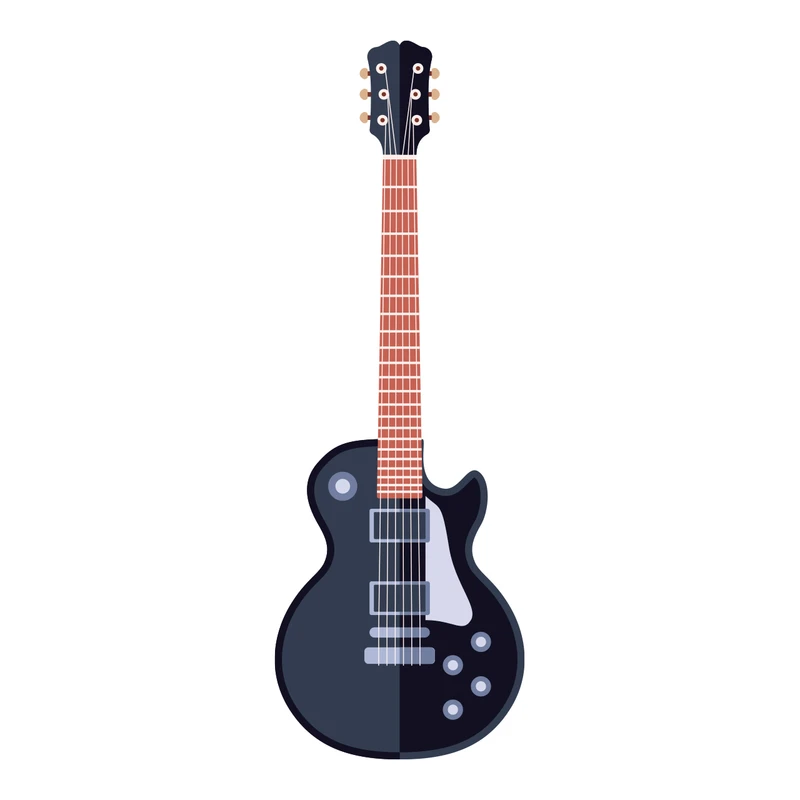 برچسب لپ تاپ پویا مارکت طرح گیتار الکتریک کد 1341