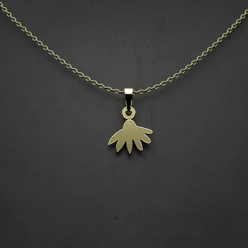 گردنبند طلا 18 عیار زنانه مدوپد مدل هندسی کد FF2-1-1182