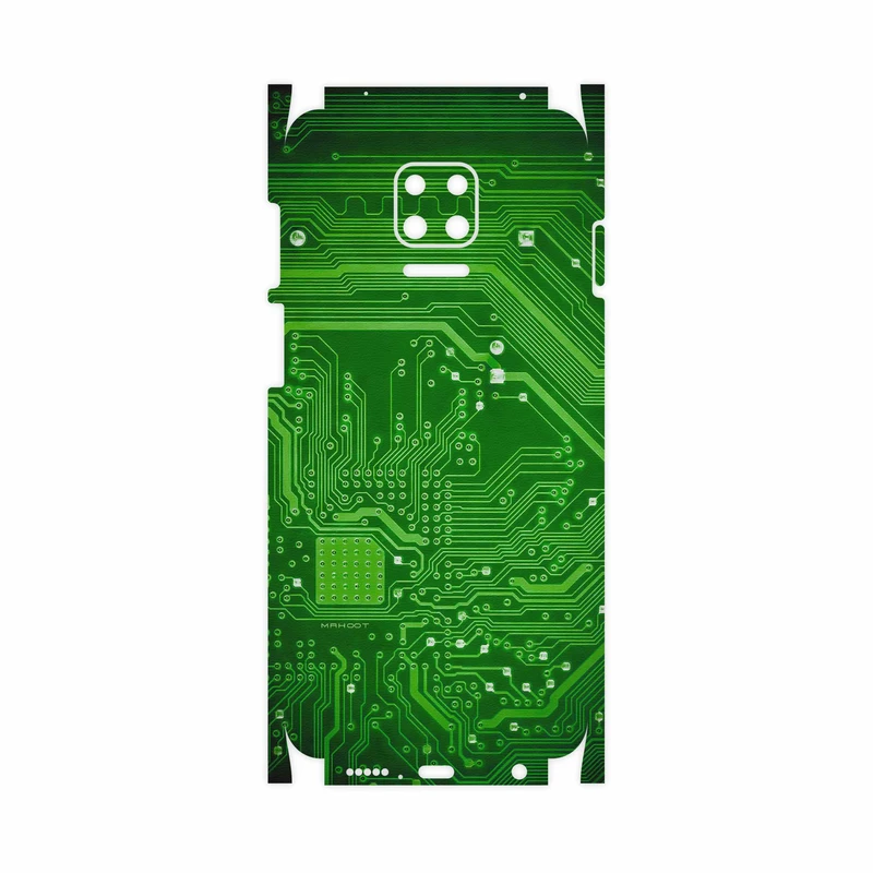 برچسب پوششی ماهوت مدل Green Printed Circuit Board-FullSkin مناسب برای گوشی موبایل شیائومی Redmi Note 9S