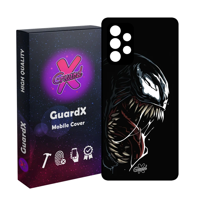 کاور گارد ایکس طرح ونوم مدل Glass10472 مناسب برای گوشی موبایل سامسونگ galaxy A32 5G/M32 5G