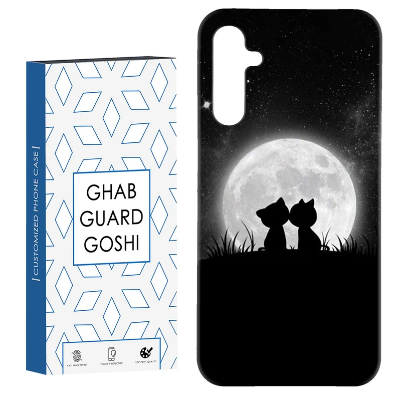 کاور قاب گارد گوشی طرح گربه ماه کد Dimo-459 مناسب برای گوشی موبایل سامسونگ Galaxy A54