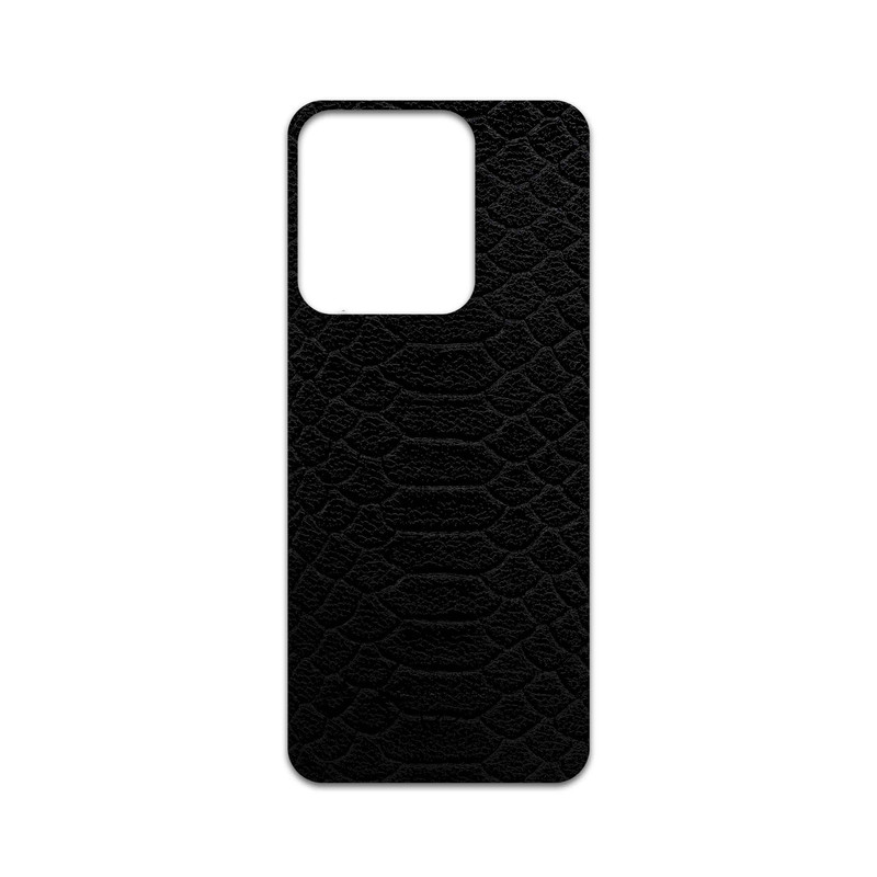 برچسب پوششی ماهوت مدل Black-Snake-Leather مناسب برای گوشی موبایل شیائومی Redmi 13x