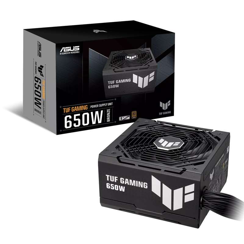 منبع تغذیه کامپیوتر 650 وات ایسوس مدل TUF-GAMING 650 ‌Bronze