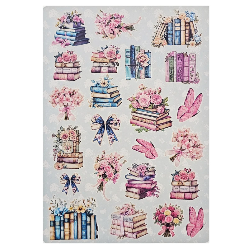 برچسب طرح برش خورده بولت ژورنال مدل Books A5