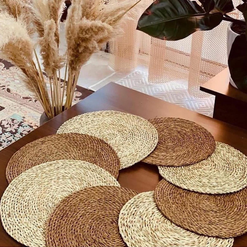 زیربشقابی و زیرقابلمه ای مدل حصیری