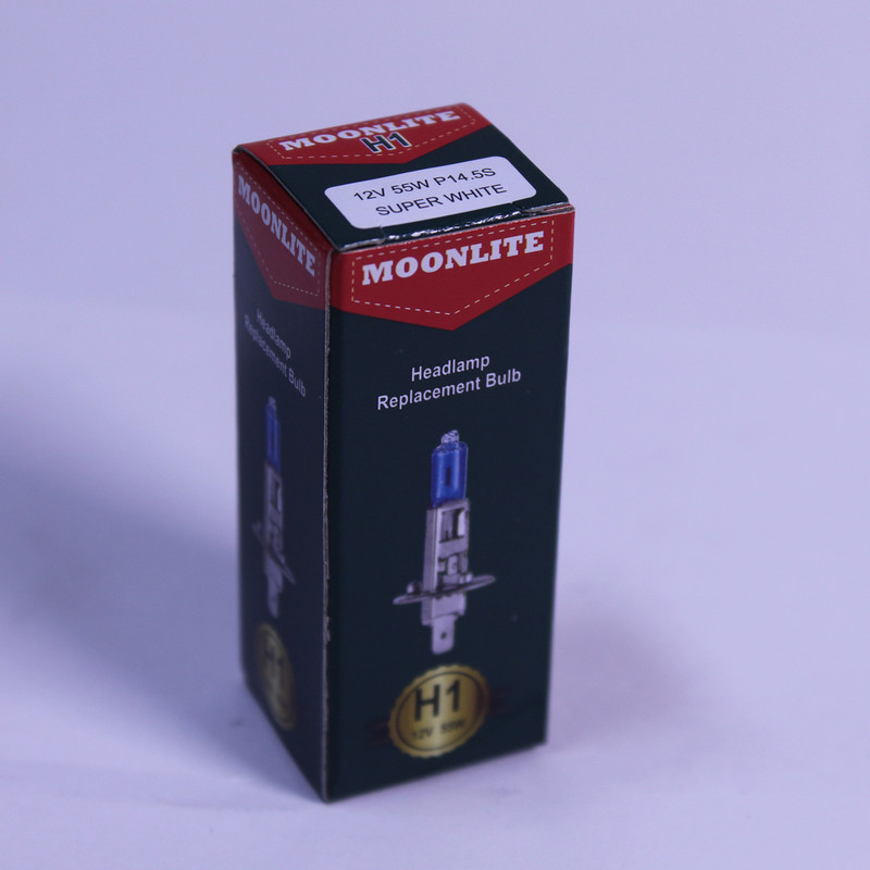 لامپ خودرو مونلایت مدل 55W پایه H1 کد 12ICE